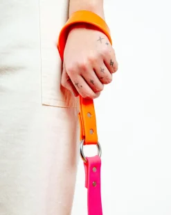 City Leash in Neon Pink & Neon Orange (4 or 6 Foot) (Made in the USA)