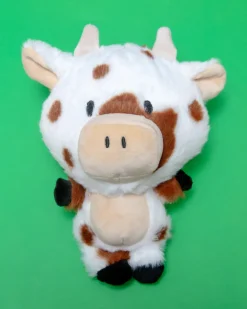 ClaraMoo Cow Squeaky Ball Plush Dog Toy