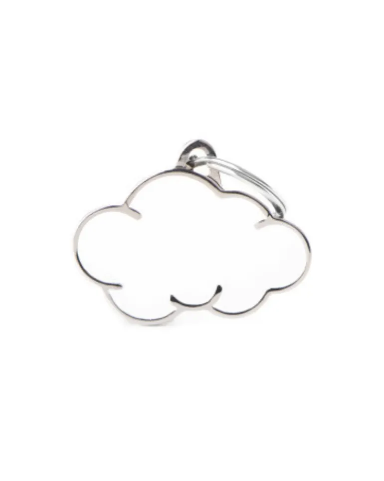 Clouds Dog Custom Pet ID Tag