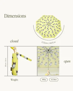 Compact Eco-Friendly Umbrella (in Doxie, Frenchie, Corgi, Matisse, Arty Cats)