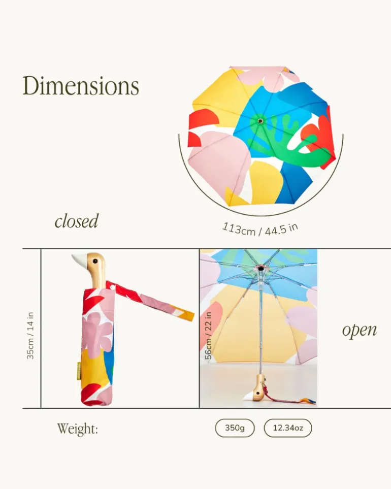 Compact Eco-Friendly Umbrella (in Doxie, Frenchie, Corgi, Matisse, Arty Cats)