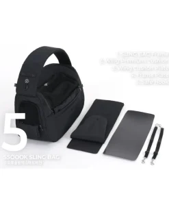 Crossbody SMART Sling Dog Carrier in Black or Beige