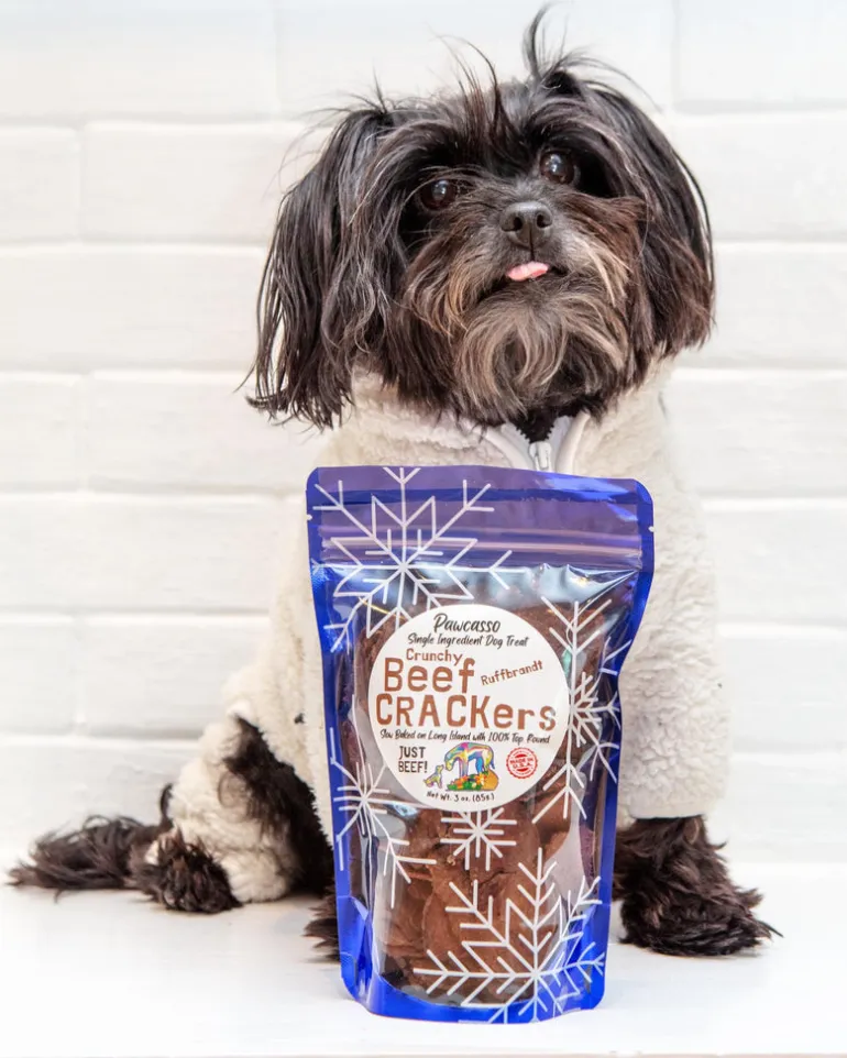 Crunchy Beef Crackers Dog Treats (Made in the USA)
