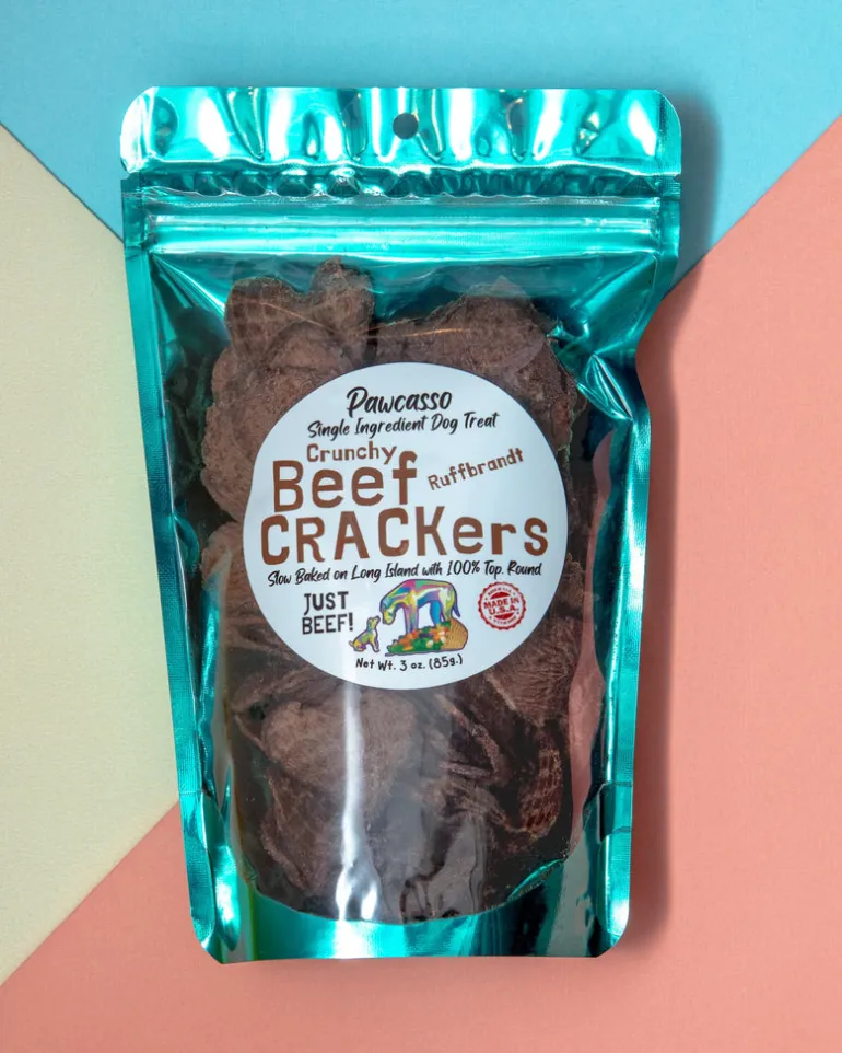 Crunchy Beef Crackers Dog Treats (Made in the USA)
