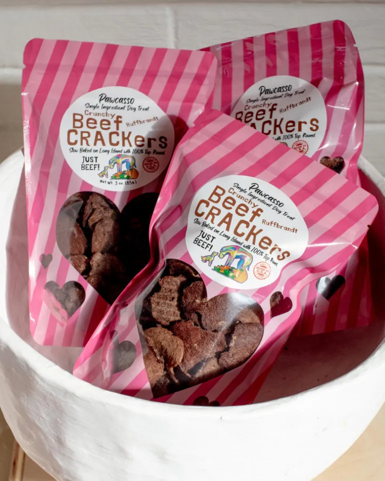 Crunchy Beef Crackers Dog Treats (Made in the USA)