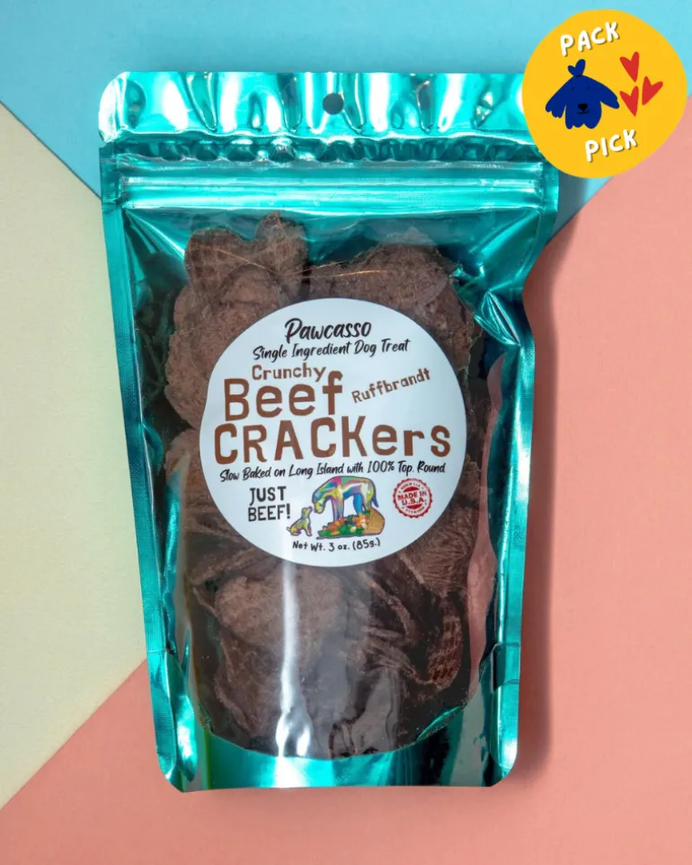 Crunchy Beef Crackers Dog Treats (Made in the USA)