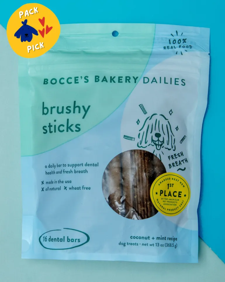 Daily Dental Brushy Sticks for Dogs in Coconut & Mint Recipe