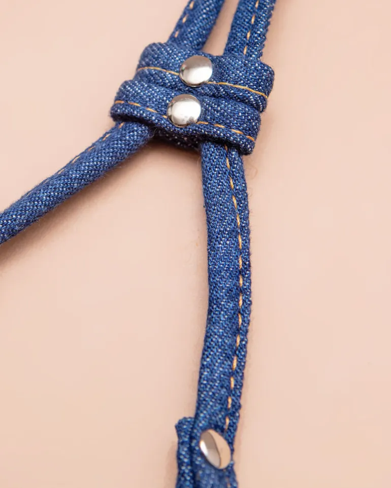Denim Step-In Adjustable Dog Harness (Made in the USA)