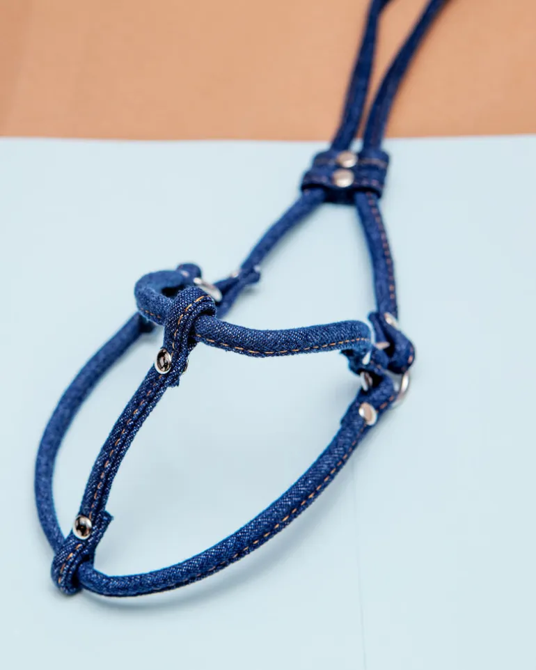 Denim Step-In Adjustable Dog Harness (Made in the USA)