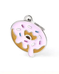 Dogs Love Donuts Custom Pet ID Tag