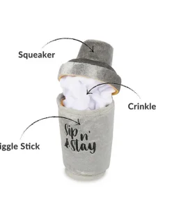 Dogtail Shaker Squeaky Crinkle Dog Toy