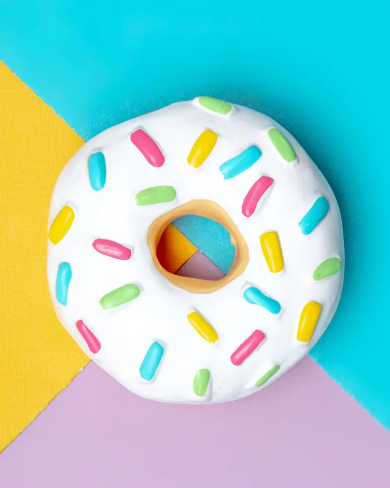 Donut Latex Squeaky Dog Toy