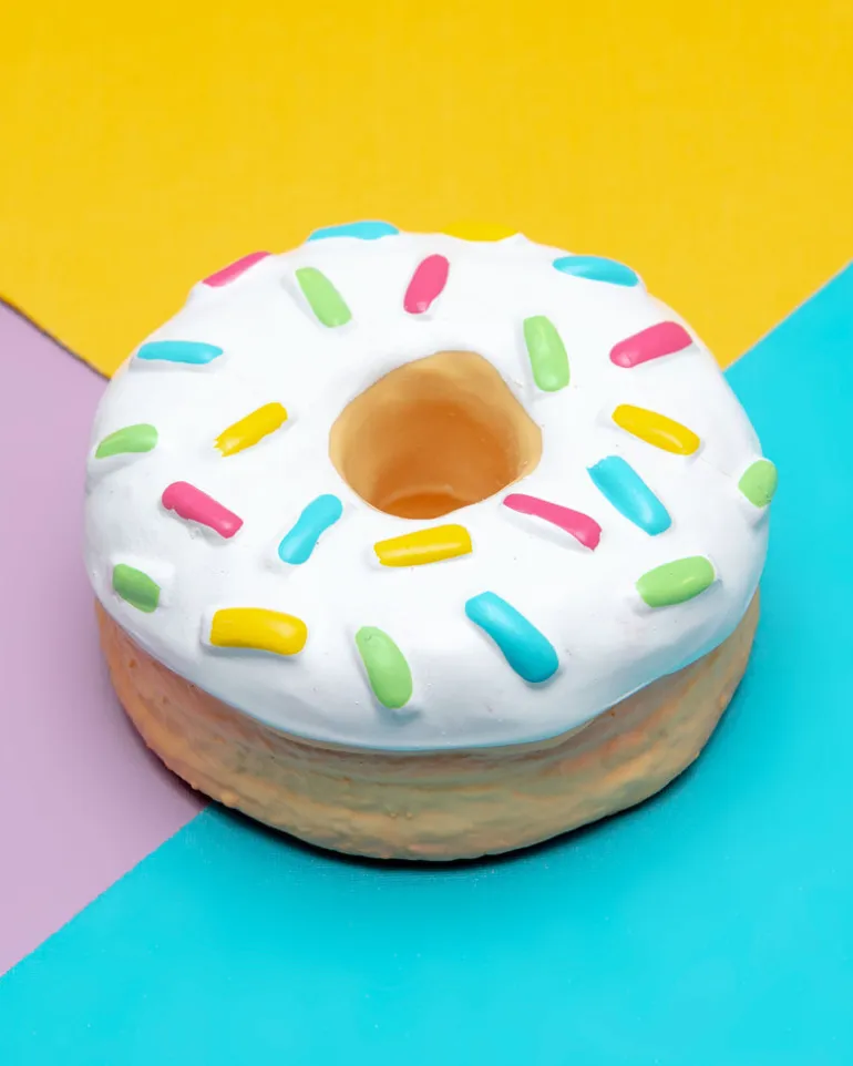 Donut Latex Squeaky Dog Toy