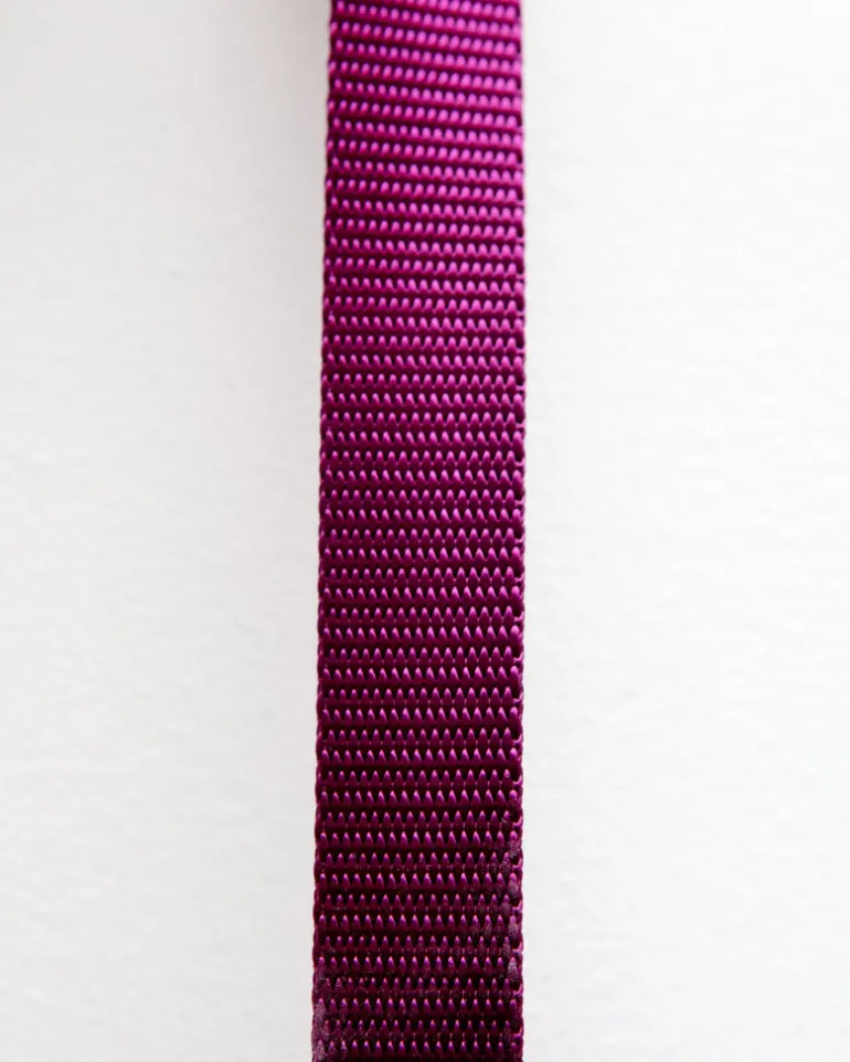 Double Clip Training Leash in Burgundy (Made in the USA)