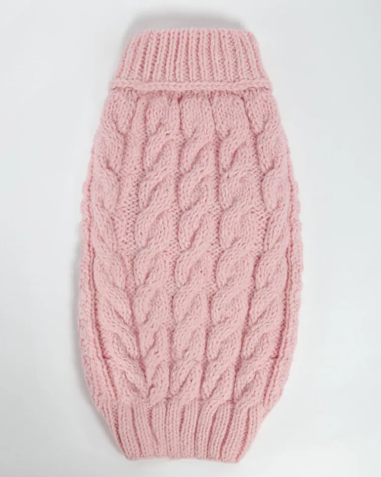 Downtown Roll Neck Dog Sweater in Rose (FINAL SALE)