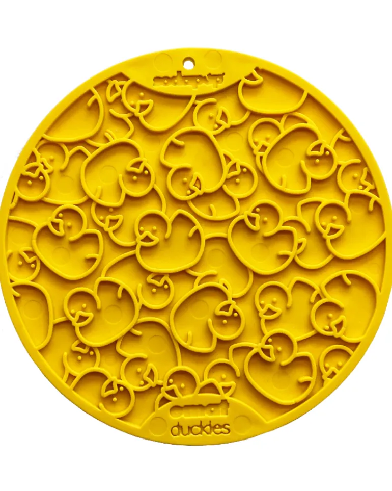 Duckies Dog Lick Mat With Suction Cups (Made in the USA)