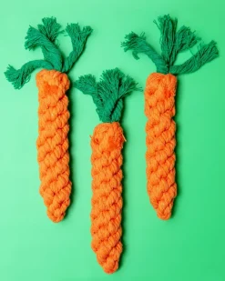 Eco-Friendly Carrot Rope Dog Toy