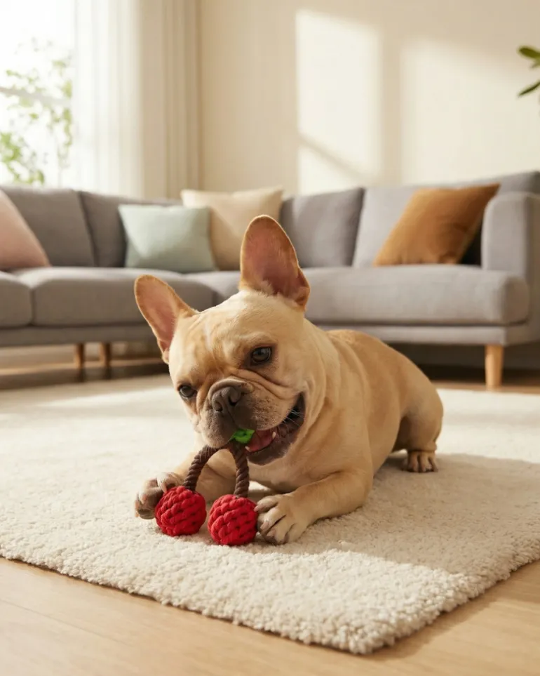 Eco-Friendly Cherries Rope Dog Toy