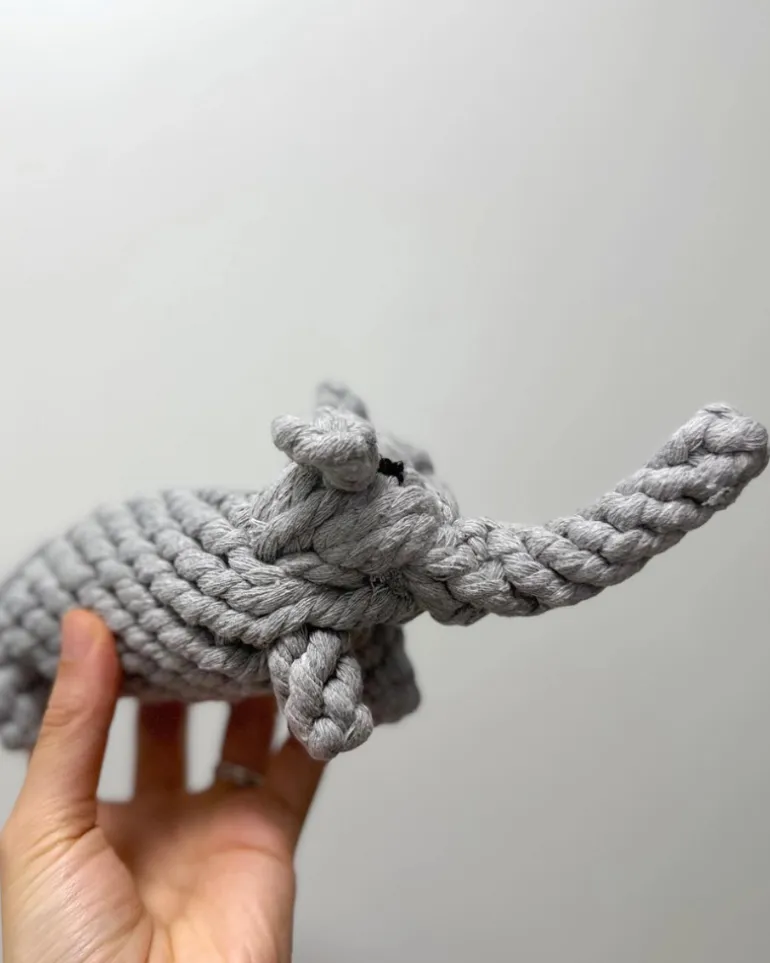 Eco-Friendly Elephant Rope Dog Toy