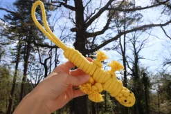 Eco-Friendly Green Lizard Dog Rope Toy
