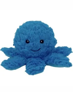 Ez Squeaky Octopus Ball Dog Toy in Blue (4")