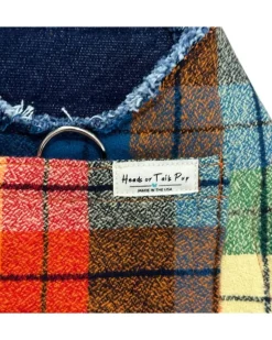 Fireside Plaid Print Dog Harness (Made in the USA)