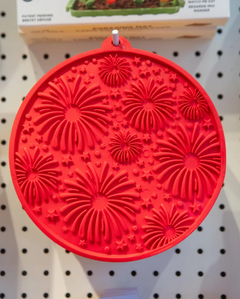 Fireworks Enrichment Lick Mat for Dogs (Made in the USA)