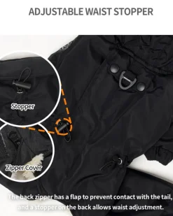 Fleece-Lined Winter Coverall for Dogs