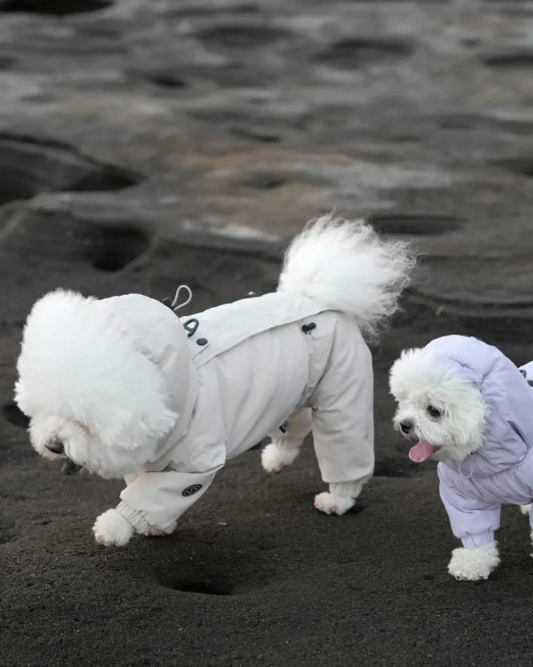 Fleece-Lined Winter Coverall for Dogs