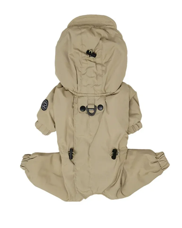 Fleece-Lined Winter Coverall for Dogs