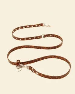 Flower Power Dog Leash in Cougar