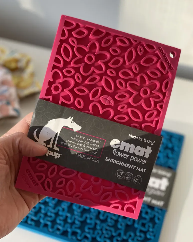 Flower Power Dog Lick Mat (Made in the USA)