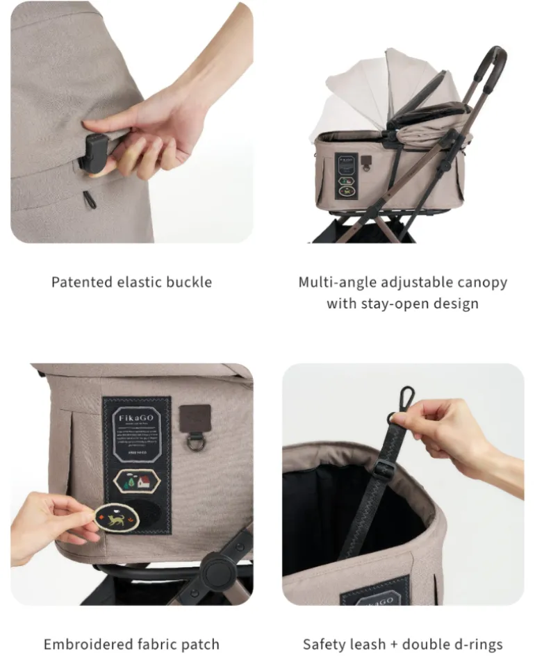 FREE-TO-GO 2 Pet Stroller in Sandy Beige (NYC In-Store or Local Pick-Up ONLY)