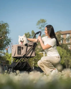 FREE-TO-GO 2 Pet Stroller in Sandy Beige (NYC In-Store or Local Pick-Up ONLY)