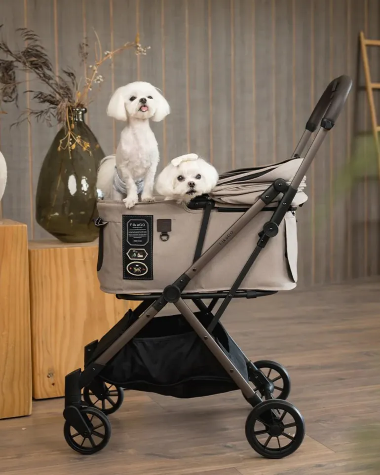 FREE-TO-GO 2 Pet Stroller in Sandy Beige (NYC In-Store or Local Pick-Up ONLY)