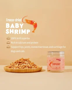 Freeze-Dried Baby Shrimp Treat for Dogs & Cats