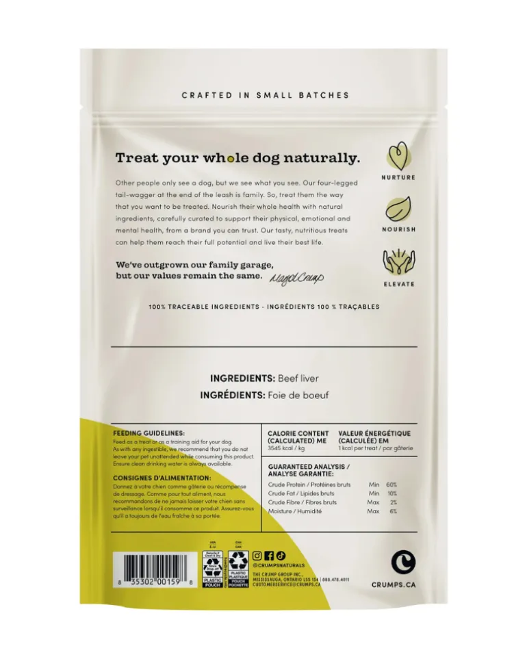 Freeze-Dried Beef Liver Mini Trainers Dog Treats