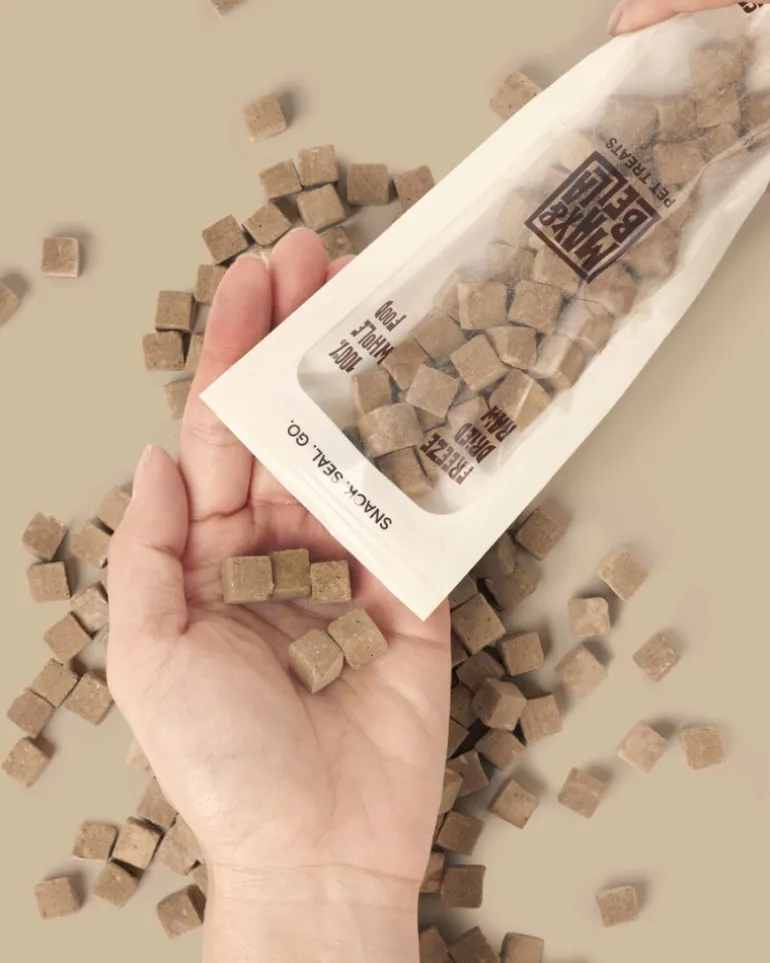 Freeze-Dried Beef Liver On-the-Go Dog Treat Pack