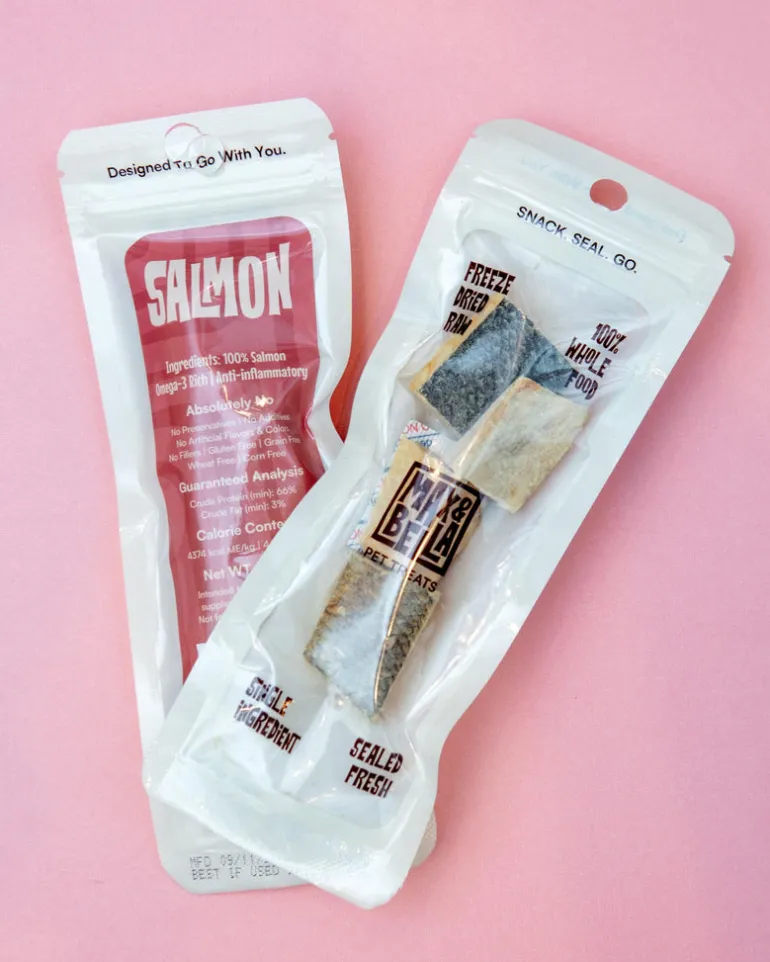Freeze-Dried Salmon On-the-Go Dog Treat Pack