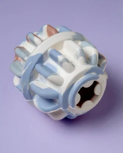 Geometric Rubber Dog Toy