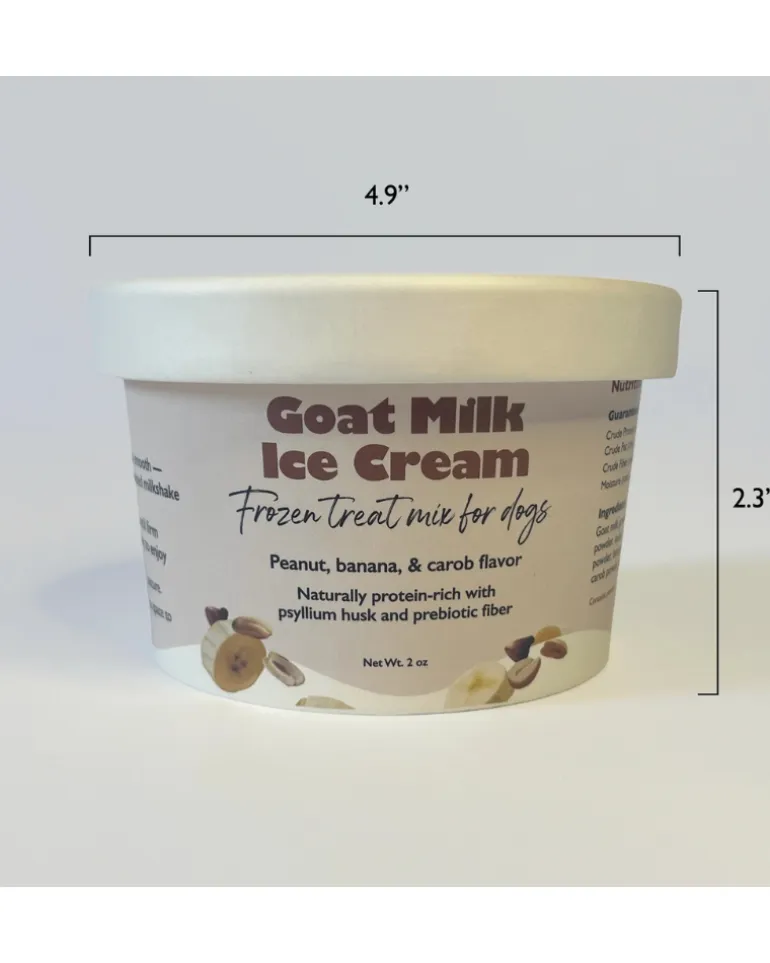 Goat Milk Dog Ice Cream Mix