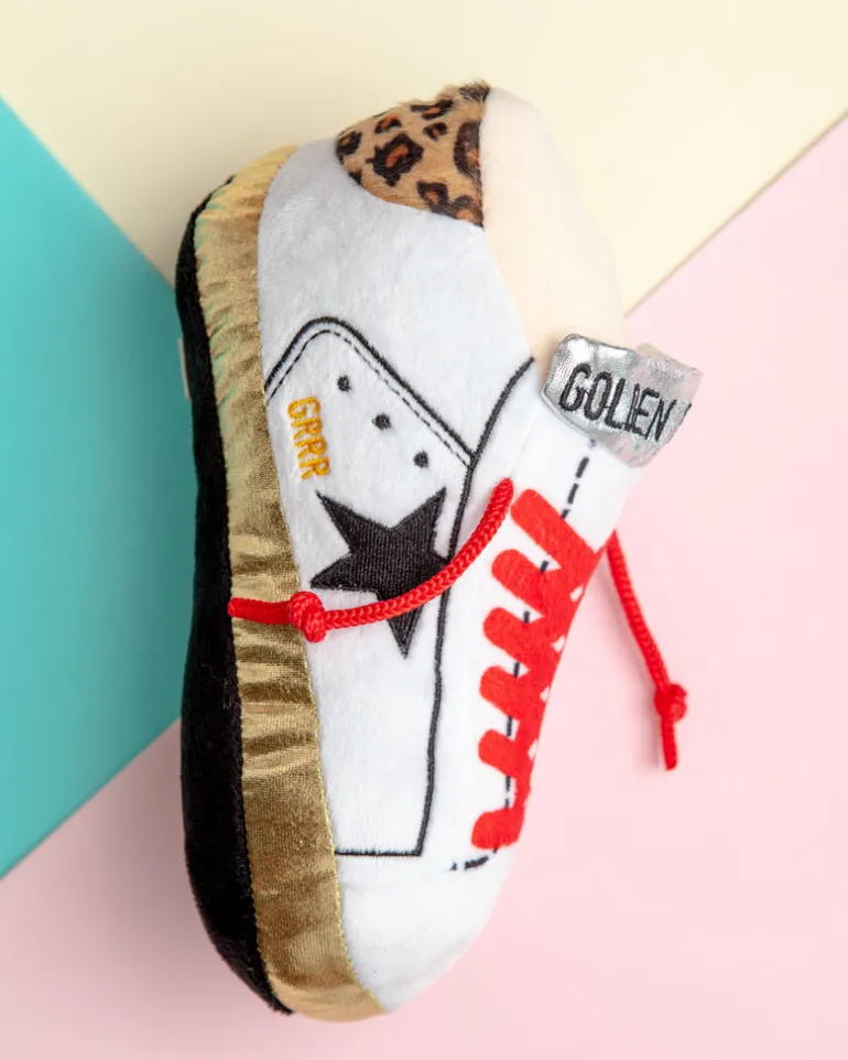 Golden Pooch Sneaker Plush Dog Toy