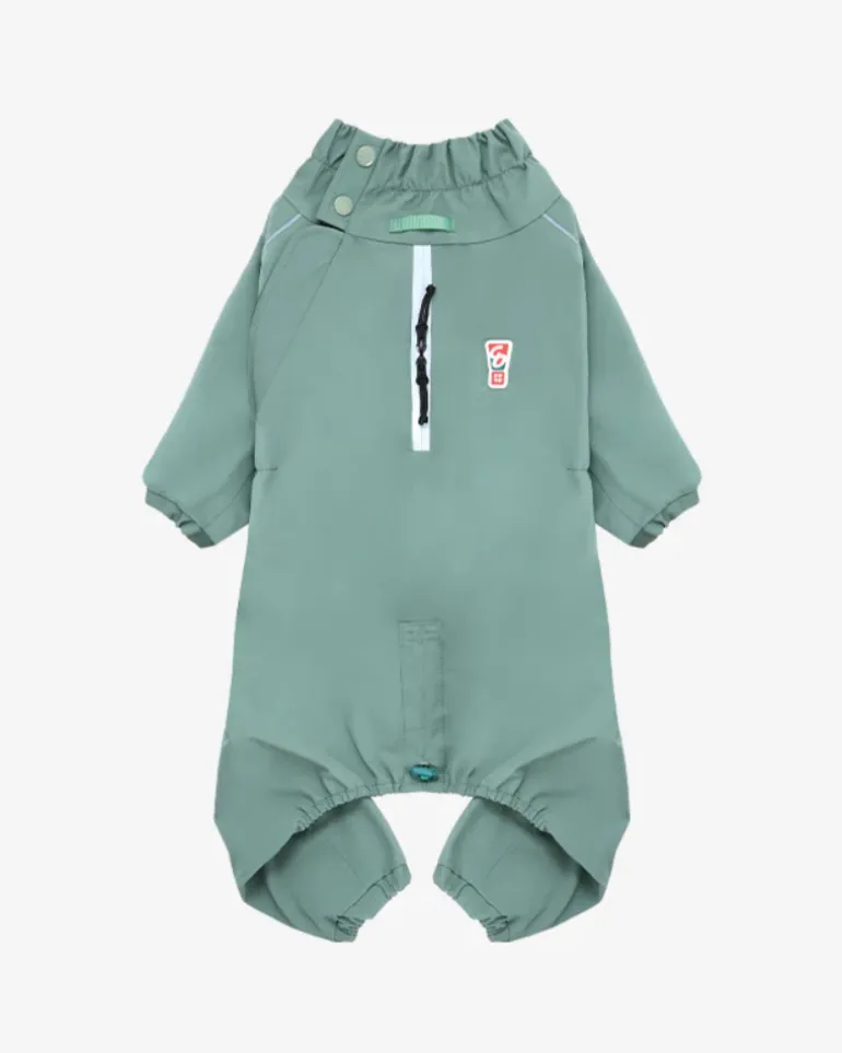 Go-Pro Dog Rainsuit in Khaki