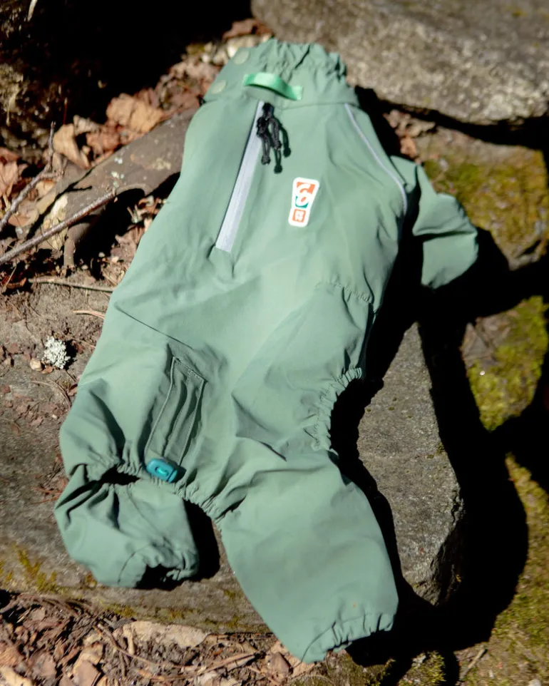 Go-Pro Dog Rainsuit in Khaki