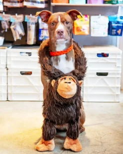 Gorilla Lou Plush Squeaky Dog Toy (33")