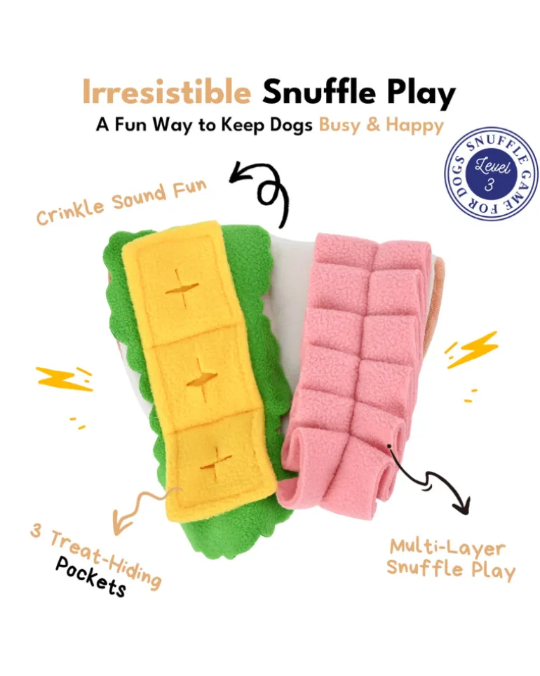 Half Sandwich Dog Snuffle Toy