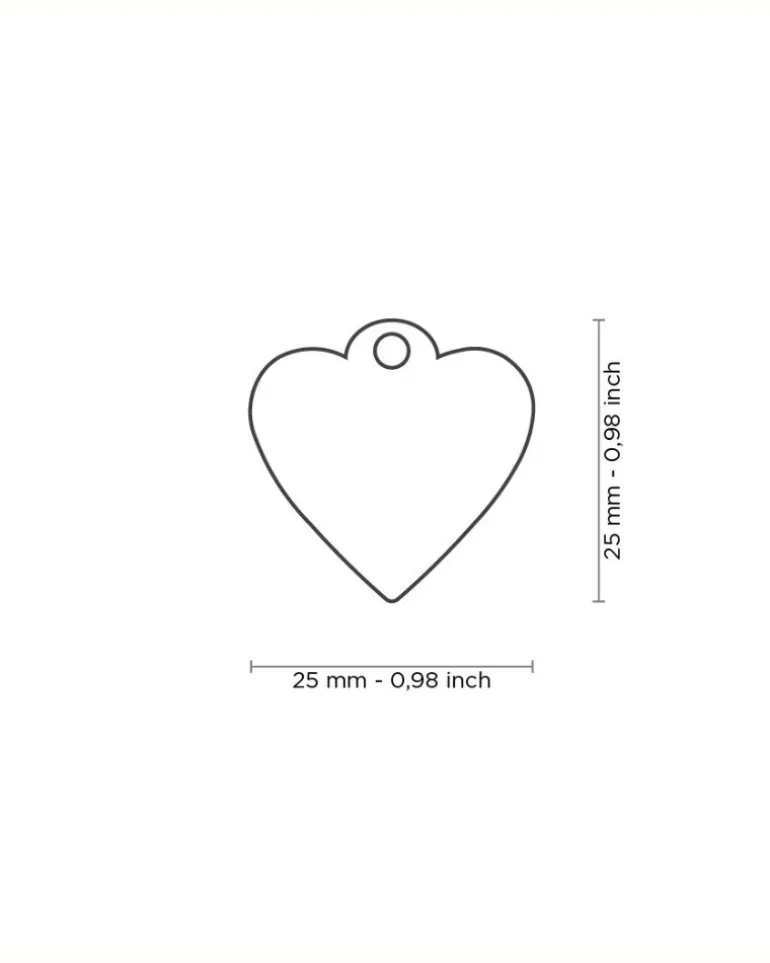 Handmade Heart Tag in Blush Pink Custom Pet ID Tag