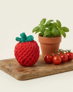 Handmade Tomato Rope Dog Toy