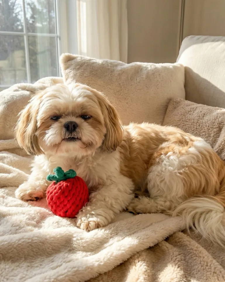 Handmade Tomato Rope Dog Toy