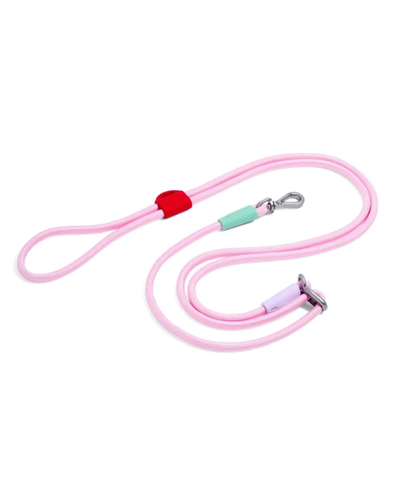 Hands-Free Rope Dog Leash in Bubblegum or Retro